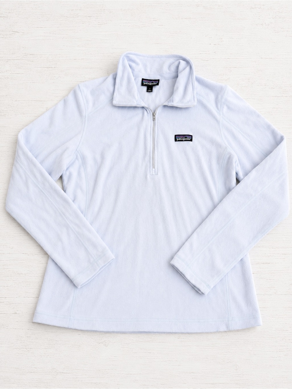 Patagonia Women’s Lavender Lightweight Micro Fleece 1/4 Zip Pullover Large